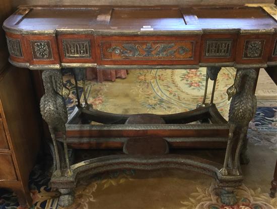 French Ormolu console table